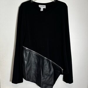 Black Joseph Ribkoff tunic size 6